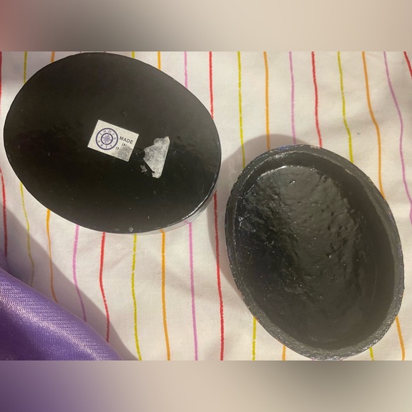 trinket box handpainted vtg Cost plus world market Multicolor Lacquer India - Picture 4 of 5